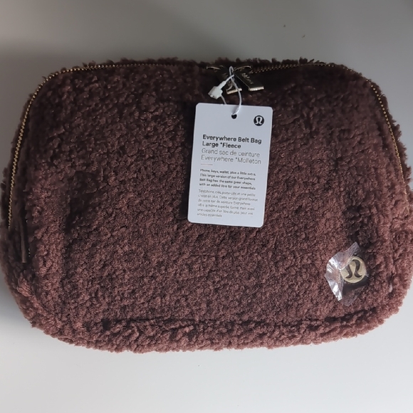 lululemon athletica Handbags - NWT Lululemon Brown Fleece Belt Bag 2L
